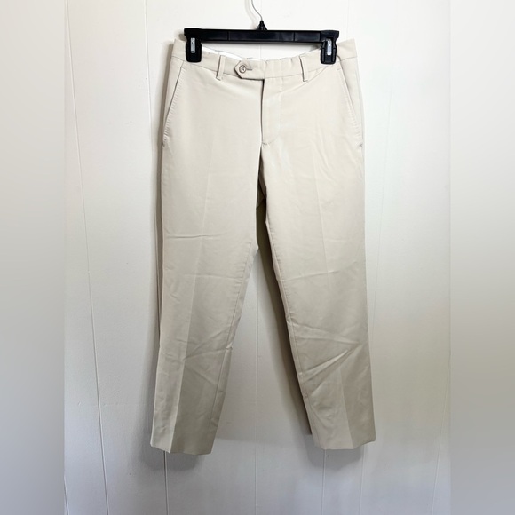 Vestimenta tan straight leg trouser pants size IT 44 Italian pants - Picture 1 of 5